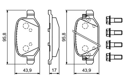 Brake Pad Set, disc brake 0 986 494 934