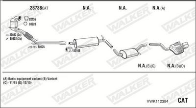 SISTEM DE ESAPAMENT WALKER VWK112384