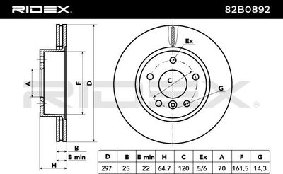 спирачен диск RIDEX