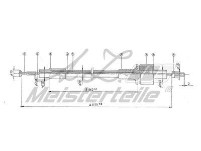 въжен механизъм, задействане на съединителя A.Z. Meisterteile AZMT-47-010-1310