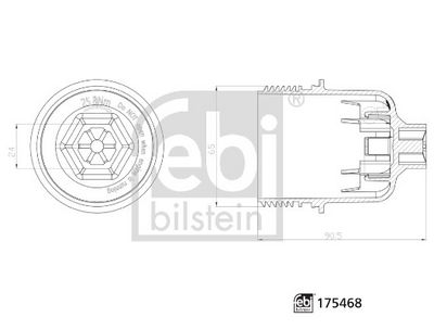 DECKEL ÖLFILTERGEHäUSE FEBI BILSTEIN 175468 1