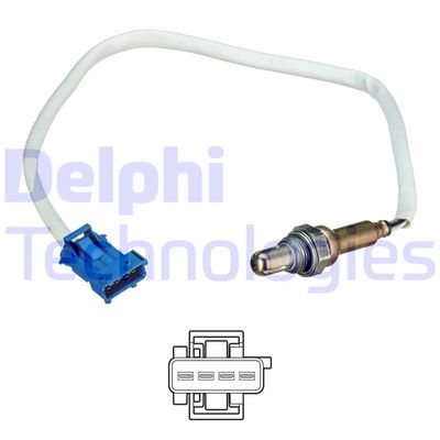 Лямбда-зонд DELPHI ES21244-12B1 для CITROËN C2