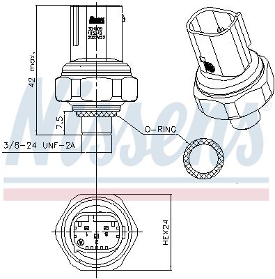 Tryckkontakt, klimatanläggning NISSENS 301009