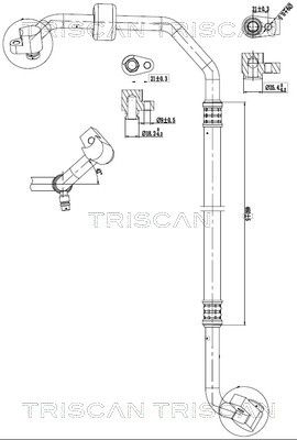 Vysokotlaké / nízkotlaké vedení, klimatizace TRISCAN 9010 16015