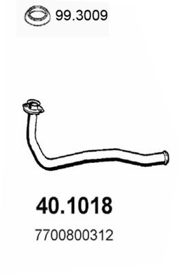 Rura wydechowa ASSO 40.1018