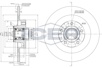 Tarcza hamulcowa ICER 78BD0042-1