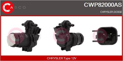 Водяной насос, система очистки окон CASCO CWP82000AS для CHRYSLER 300C