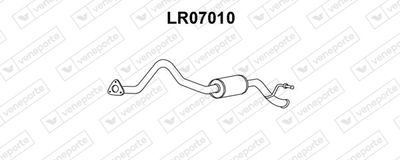 VENEPORTE LR07010 Глушитель выхлопных газов  для LAND ROVER DEFENDER Pick Up (L316) 2.5 Td5 4x4 (L316)