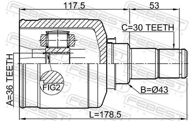 Joint Kit, drive shaft 0411-CW6LH