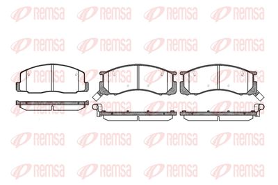 REMSA 0306.32 Тормозные колодки и сигнализаторы для TOYOTA PREVIA I (_R1_, _R2_) 2.4 4WD (TCR21_, TCR20_)