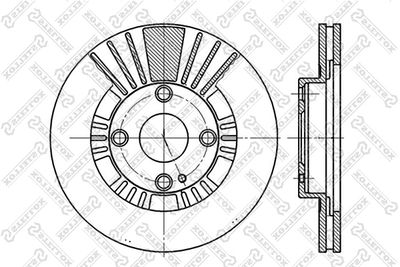 спирачен диск STELLOX 6020-3235V-SX
