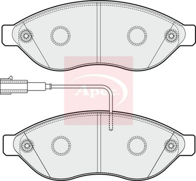 APEC Brake Pad Set, disc brake PAD1858