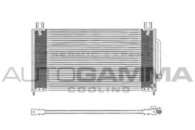 AUTOGAMMA 102673 Радиатор кондиционера  для MAZDA 323 F V (BA) 1.5 16V