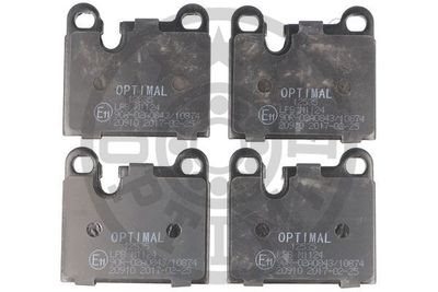 Комплект тормозных колодок, дисковый тормоз OPTIMAL BP-12535 для PORSCHE 914