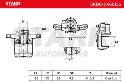 спирачен апарат STARK SKBC-0460156