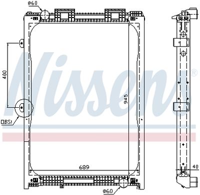 Kylare, motorkylning NISSENS 62870A