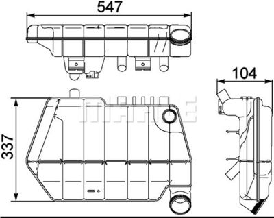 Expansionskärl, kylvätska MAHLE CRT 67 000S