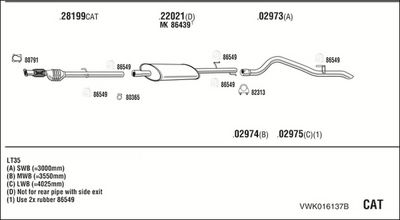SISTEM DE ESAPAMENT WALKER VWK016137B