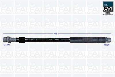 спирачен маркуч FAI AutoParts FPBH186