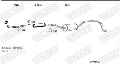 Изпускателна система WALKER VW21002