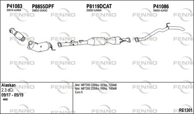 Układ wydechowy FENNO RE1301