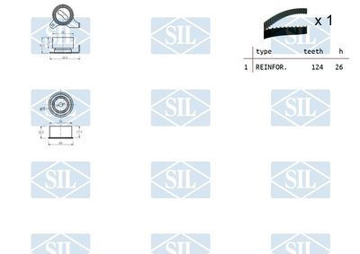 SET CUREA DE DISTRIBUTIE Saleri SIL TK1443 1