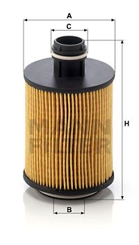 MANN-FILTER HU 712/11 x Масляный фильтр  для FIAT SEDICI (Фиат Седики)