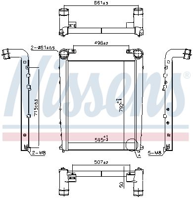 Laddluftkylare NISSENS 97090