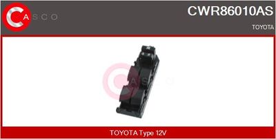 Выключатель, стеклолодъемник CASCO CWR86010AS для TOYOTA LAND CRUISER PRADO