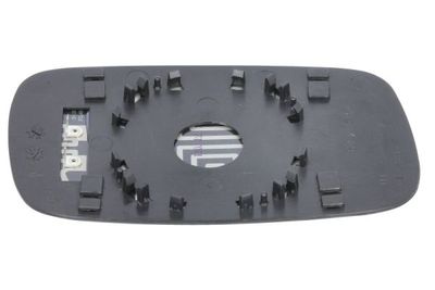 Zijspiegel glas Links (flat, met verwarming, chroom) past: VW PASSAT B3, PASSAT B4 02.88-05.97