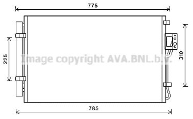 Конденсатор, кондиционер AVA QUALITY COOLING HY5311D для HYUNDAI SANTA FE