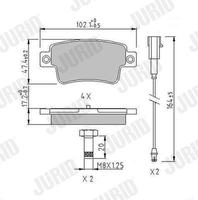 Brake Pad Set, disc brake 573345J