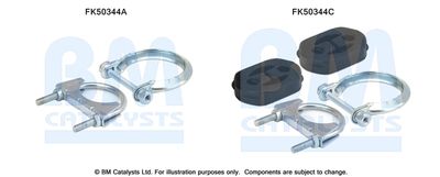 Zestaw montażowy, rura wydechowa BM CATALYSTS FK50344
