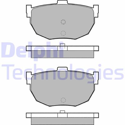 Комплект тормозных колодок, дисковый тормоз DELPHI LP1072 для NISSAN MAXIMA