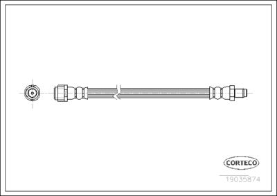 Тормозной шланг CORTECO 19035874 для MERCEDES-BENZ B-CLASS