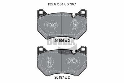 SET PLACUTE FRANA FRANA DISC BENDIX Braking BPD2457