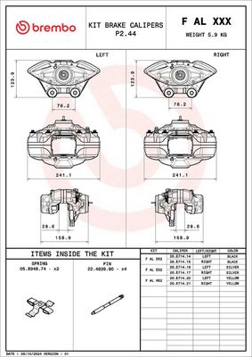 CHIT AX ETRIER BREMBO FALE52 1
