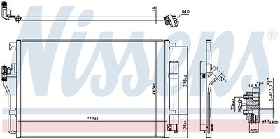 CONDENSATOR CLIMATIZARE NISSENS 94917 6
