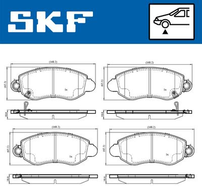 Brake Pad Set, disc brake VKBP 80489 A