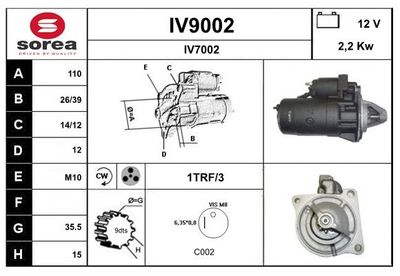 STARTER SNRA IV9002