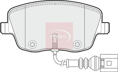 APEC Brake Pad Set, disc brake PAD1252