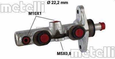 Главный тормозной цилиндр METELLI 05-0499 для HONDA CIVIC