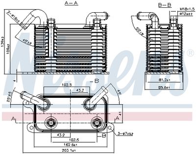 ÖLKüHLER AUTOMATIKGETRIEBE NISSENS 90722 6