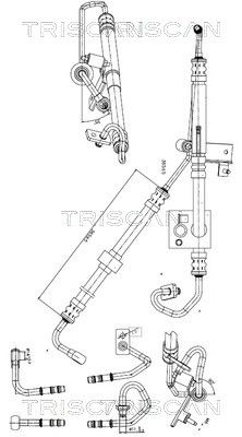 Wąż hydrauliczny, system kierowania TRISCAN 851611015