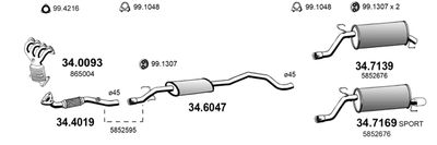 SISTEM DE ESAPAMENT ASSO ART4757