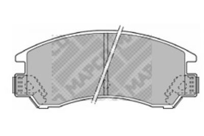 Комплект тормозных колодок, дисковый тормоз MAPCO 6312 для SUBARU XT