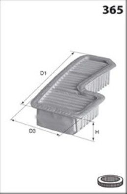 LUFTFILTER LUCAS LFAF433 1