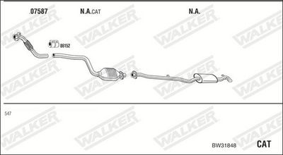 Изпускателна система WALKER BW31848