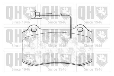 Комплект тормозных колодок, дисковый тормоз QUINTON HAZELL BP1201 для FIAT COUPE