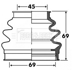 Bellow, drive shaft Borg & Beck BCB2885